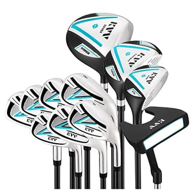 KVV Women’s Complete Golf Clubs Package Set Includes Driver, Fairway, Hybrid, 5#-P# Irons, Putter, Cart Bag, Head Covers, Right Handed - Image 3