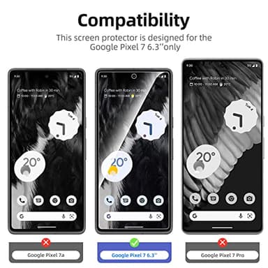 NEW'C 3 Pack Designed for Google Pixel 7 Screen Protector Tempered Glass,Case Friendly Anti Scratch, Bubble Free, Ultra Resistant - Image 5