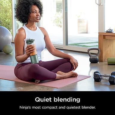 Ninja BC151EM Blast Portable Blender, Cordless, 18oz. Vessel, Personal Blender-for Shakes & Smoothies, BPA Free, Leakproof-Lid & Sip Spout, USB-C Rechargeable, Dishwasher Safe Parts, Forest Green - Image 9
