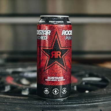 Rockstar Punched Energy Drink, Fruit Punch, 16 Fl Oz (Pack of 12) (Packaging May Vary) - Image 6