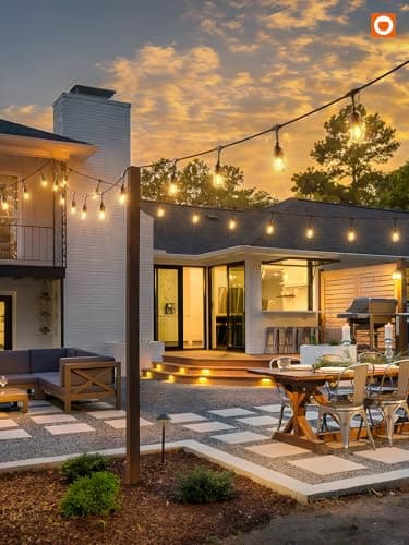 addlon LED Outdoor String Lights 48FT with Edison Vintage Shatterproof Bulbs and Commercial Grade Weatherproof Strand - ETL Listed Decorative Lights for Patio Garden - Image 8