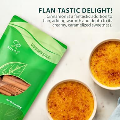 Soeos Cinnamon Sticks, 8 oz (227g), Cassia Cinnamon Sticks, Strong Aroma, 2.75" Length, 100% Raw Cinnamon, Perfect for Baking, Cooking, Beverages, Coffee, Tea and Mulled Wine - Image 6