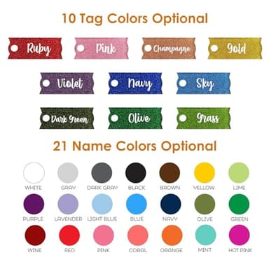 Personalized Stanley Cup Name Plate for Lids, Sparkling Name Tag for Stanley Tumbler 40 30 20 OZ, Custom Name Stanley Cup Accessories, Customize Gilttering Name Tag for Stanley Quencher H2.0 - Image 9