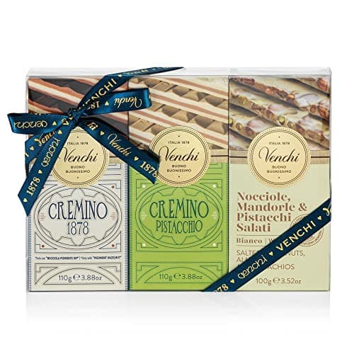 Venchi - Bundle of 6 White Chocolate with Salted Nuts and Cremino Bars, 22.57 oz - Gluten Free - Family Pack - Image 1