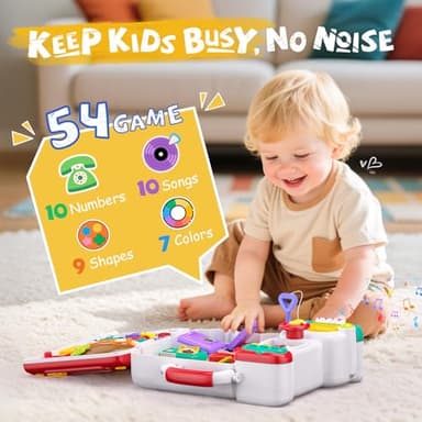 Vanvimen Busy Board Montessori Toys Gift for 1 2 Year Old Boys, Early Educational Montessori Toys for Toddler 1-3, Birthday Gifts Toy for 1 2 Year Old Boy, Ideas 1 Year Old Boys Birthday Gift Toy - Image 2
