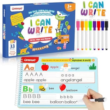 Preschool Learning Activities Kindergarten Workbooks, Toddler Alphabet Learning Educational Toys for 2 3 4 5 Year Old, Pre k Montessori Handwriting Practice, Tracing Activity Books for Kids Ages 3-8 - Image 1