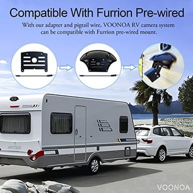 1080P Wireless RV Camera System, IP69 Waterproof Night Vision Backup Camera Side Rear View Camera with 7 Inch HD Monitor for RV Truck Trailer Camper - Image 5
