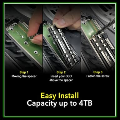 Addlink A93 2TB Storage Expansion for PS5 Console with Heatsink, Up to 7400mb/s, Gen 4 PCIe NVMe m.2 2280, SLC Cache Internal Solid State Drive(ad2TBA93M2P) - Image 5