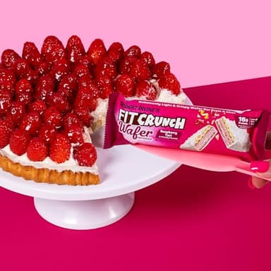 FITCRUNCH Wafer Protein Bars, Designed by Robert Irvine, 16g of Protein & 1g of Sugar (9 Bars, Raspberry Tart) - Image 8