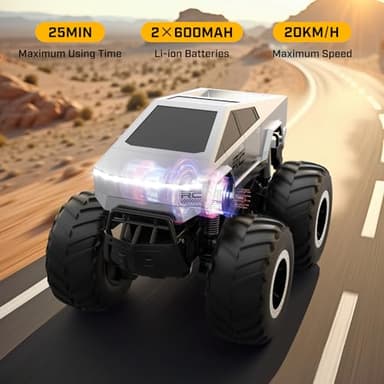 WayEee RC Truck Car Kids Toys for Ages 6+, Remote Control Car Waterproof Monster Truck, Amphibious 4X4 All Terrain Off-Road Pickup, 1:16 Scale, 2.4GHZ Vehicles, Boys Christmas Kids Birthday Gift - Image 4