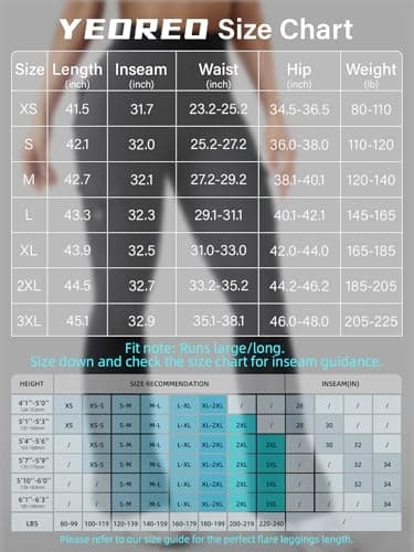 YEOREO CoreFlex Women Workout Flare Leggings with Pockets Hidden Scrunch High Waisted Cargo Gym Yoga Leggings Black S - Image 6