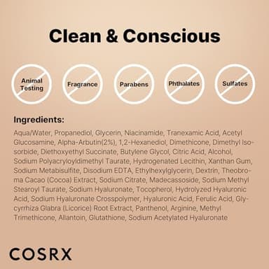 COSRX 2% Alpha Arbutin Discoloration Care Face Serum with Niacinamide, Glutathione & Tranexamic Acid, 1.7 fl oz – Serum for Face, Korean Skin Care - Image 9
