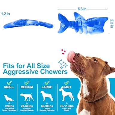 PETSTA Dog Chew Toys for Aggressive Chewers, Durable Toys for Large Dogs, Heavy Duty Indestructible Large Dog Toys, Tough Dog Toys for Medium/Large Dogs Breed - Image 2