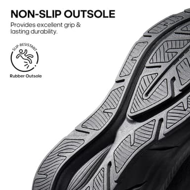 NORTIV 8 Women's Walking Shoes Cushion Comfortable ActiveBreeze Running Tennis Shoes Non-Slip Workout Gym Sports Athletic Breathable Fashion Sneakers,Size 6.5,All Black,SNWS248W - Image 5