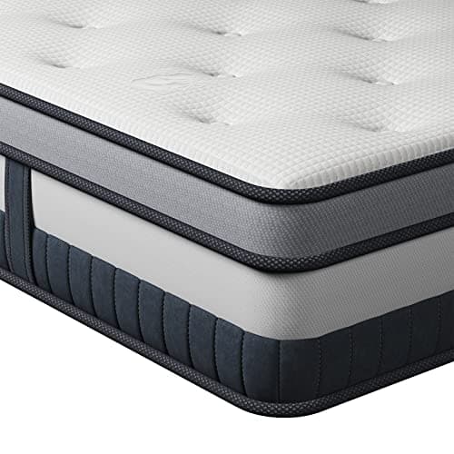 Vesgantti Twin Mattress 10 Inch Innerspring Multilayer Hybrid Single Mattress - Ergonomic Design with Memory Foam and Pocket Spring Mattresses Twin Size - Box Top Series Medium Firm Feel - Image 1
