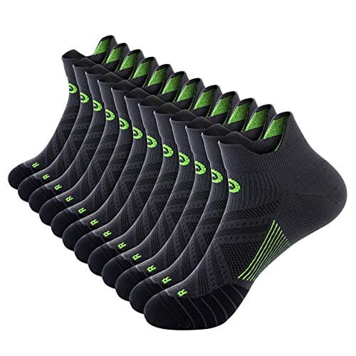 Ankle Compression Socks for Men and Women (6 Pairs), Low Cut No Show Short Compression Running Socks with Arch Support for Plantar Fasciitis, Cyling, Athletic, Flight, Travel, Nurses - Image 1