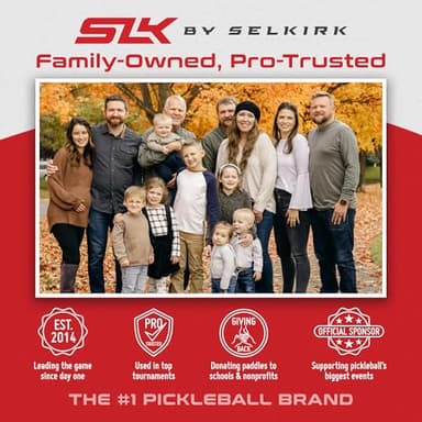 SLK Helix Pro Pickleball Paddle | Carbon Fiber & Fiberglass Hybrid Face | Thermoformed Carbon Fiber Core | Unmatched Control | Gold Maze - Image 2
