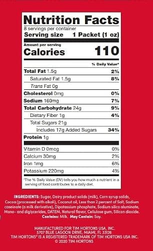 Tim Hortons Hot Cocoa Mix Packets, Smooth & Creamy, 40 Count - Image 2