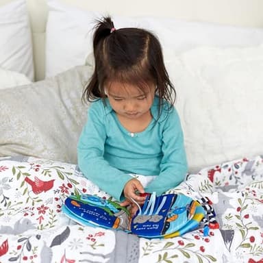 Melissa & Doug K's Kids Itsy-Bitsy Spider 8-Page Soft Activity Book for Babies and Toddlers - Cloth Baby Book And Sensory Toy With Textures To Grasp And Pages To Play Peekaboo, Ages 1 Month+ - Image 6