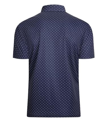 Alex Vando Mens Golf Shirt Moisture Wicking Classic Print Golf Shirts for Men,Navy Sail,L - Image 2