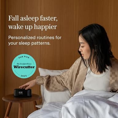 Loftie Alarm Clock with Sound Machine – Smart Alarm Clock with Light, White Noise, Bluetooth Speaker, Night Light Sound Machine, 100+ Sounds, Blackout Mode, No WiFi Mode, Optional Subscription - Rust - Image 6