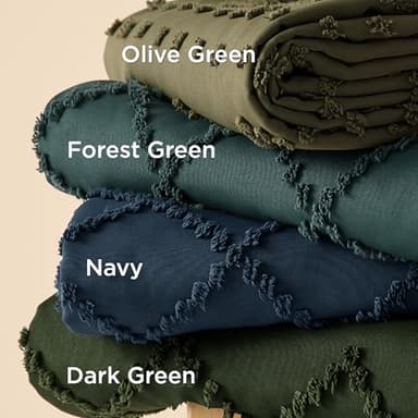 Bedsure Boho Duvet Cover Full Size - Navy Breathable & Soft Boho Bedding, Machine Washable Comforter Cover for All Seasons, Includes 1 Duvet Cover 80"x90" with 2 Pillow Shams & Zipper Closure - Image 5