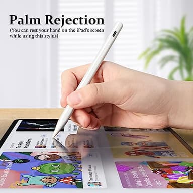 Stylus Pen for iPad Pencil 10th Generation, 2X Fast Charge Apple Pencil with Tilt Sensitivity & Palm Rejection, Compatible with 2018-2025 iPad 6-11th, Pro 12.9/11/13"/ M4, Air 3/4/5/M2/M3, Mini 5/6 - Image 5