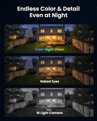 VIZIUUY AOV Security Camera, 24H Continuous Recording Security Cameras Wireless Outdoor, WiFi 6, 2K Solar-Powered Cameras for Home Security, 360° PTZ, Auto Tracking, 512G Local Storage(Not Include) - Image 8