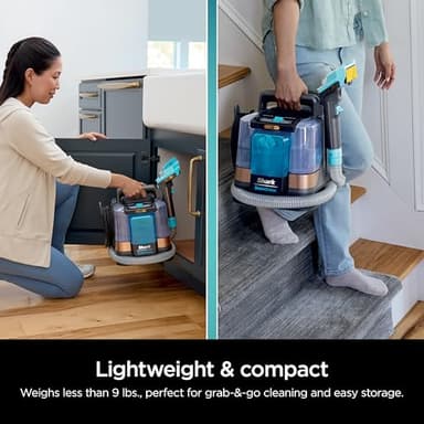 Shark StainStriker HairPro Portable Carpet, Upholstery & Area Rug Cleaner with Pet Mess & Hair Tools, Self-Cleaning, Perfect for Pets & Car Interiors, 4 Cleaning Tools & Pet Solution, Copper, PX251 - Image 9
