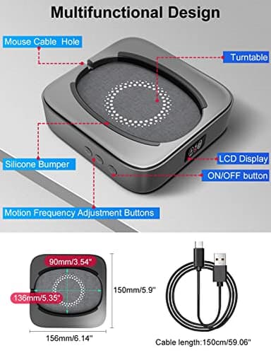 Meatanty Mouse Mover Undetectable, Super-Silent Mouse Jiggler Device Move Randomly, Automatic Wiggler Shaker Giggler, Adjustable Interval Timer, Keep Computer Laptop Active for Office Home Remote Work - Image 9