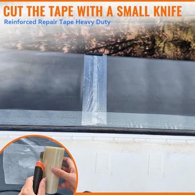 RV Awning Repair Tape for Tarp, Boat Covers Repair Tape,Tent, Sail Tape, Tear Repair Patch Kit, Waterproof, 5 Inch Wide 30FT Long, Reinforced - Image 5