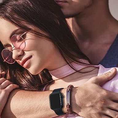 EPULY Compatible with Apple Watch Band 38mm 40mm 41mm 42mm Series 10 11, Stainless Steel Mesh Loop Magnetic Clasp Bands for iWatch Series 9 8 7 6 5 4 SE3 2 Women Men - 42/41/40/38mm Midnight - Image 8