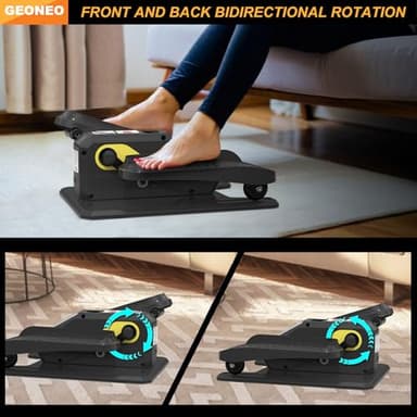 Under Desk Elliptical Machine, Electric Ellipse Leg Exerciser for Senior, Quiet and Compact Electric Seated Pedal Exerciser for Home with Display Monitor, Remote Control and 12 Adjustable Speeds - Image 6