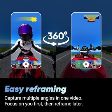 Insta360 X4 Motorcycle Bundle- 8K Waterproof 360 Action Camera, 4K Wide-Angle Video, Invisible Selfie Stick, Removable Lens Guards, 135 Min Battery Life, AI Editing, Stabilization, for Sports, Travel - Image 3