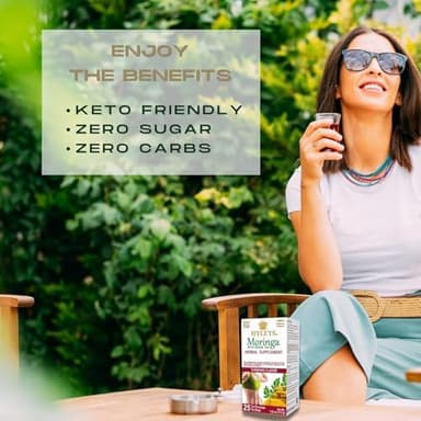 Hyleys Moringa Oleifera and Green Tea Turmeric Flavor - 25 Tea Bags (6 Pack - 150 Tea Bags Total) - Superfood Miracle Tree Tea with Dried Moringa Oleifera Leaves - Image 9