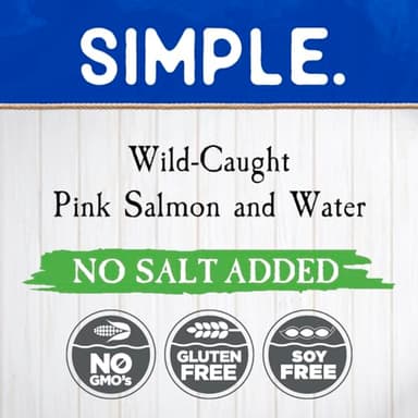 Blue Harbor Fish Co. Wild Pink Salmon in Water No Salt Added - 5 oz Can (Pack of 12) - Image 4