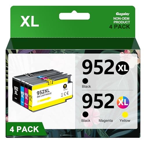 952XL Ink Cartridges Combo Pack Latest Upgrade Replacement for HP 952XL Ink Cartridges Combo Pack 952 XL for Officejet Pro 8710 8702 7720 7740 (4 Pack, Black Cyan Magenta Yellow) - Image 1