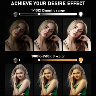 Hagibis 21 inch Ring Light with Stand Outer 55W 5600k Dimmable LED Light, Tripod Stand,and Phone Holder,Remote Controller,Carrying Bag ,CRI 97+ 2540lux, for Streaming Home Office Zoom Call Lighting - Image 2