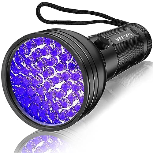 Vansky UV Flashlight Black Light, 51 LED Blacklight Pet Urine Detector for Dog/Cat Urine, Dry Stains, Bed Bug, Resin Curing, Scorpions Finder - Image 1