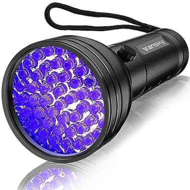 Vansky UV Flashlight Black Light, 51 LED Blacklight Pet Urine Detector for Dog/Cat Urine, Dry Stains, Bed Bug, Resin Curing, Scorpions Finder - Image 1