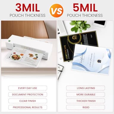 CAREGY 300 Pack Laminating Sheets, Holds 8.5 x 11 Inch Sheets,5 Mil Thermal Laminating Pouches,9 x 11.5 Inches Lamination Sheet Paper for Laminator, Clear, Letter Size, Office and School Supplies - Image 3