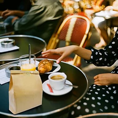 NOONEAST 100 Pack Large Paper Bread Bags for Homemade Bread Sourdough Bags 14" x 8.3" x 3.5" with Tin Tie Tab Lock Clear Front Window Bakery Bag Packaging Cookie Bag with Label Seal Stickers - Image 4