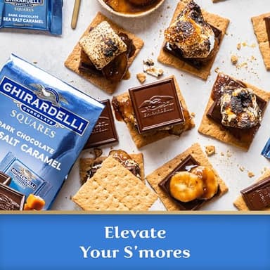 GHIRARDELLI Dark Chocolate Sea Salt Caramel Squares - 5.32 oz Bags - Pack of 6 - Image 6