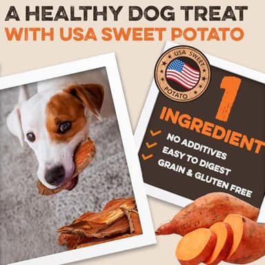 BRUTUS & BARNABY Sweet Potato Dog Treats – Support Sensitive Stomachs with USA-Grown, Hypoallergenic Treats That Smell as Good as They Taste - Image 4