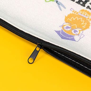 PARBEE Teacher Gift Makeup Bag, 12PCS Canvas Cosmetic Pouch Zippered Toiletry Bags Case, Appreciation Gifts for Teachers - Image 5