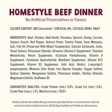 Bark Bowls On The Go Dog Food, Chicken Pot Pie Dinner, Turkey Fare Dinner & Homestyle Beef Dinner Variety Pack - 7.5 oz Tray (6 Count), Made in The USA - Image 8