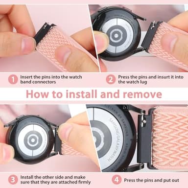 TumpCez Quick Release Watch Band - Choice of Width -18mm 19mm 20mm 22mm 24mm Watch Bands, Solo Loop Adjustable Elastic Nylon Watch Straps Replacement Wristband for Men Women - Image 4