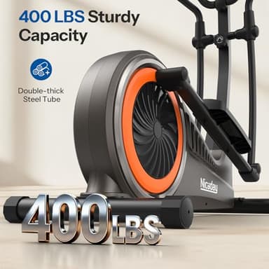 Niceday Elliptical Machine, Cross Trainer with Hyper-Quiet Magnetic Driving System, 16 Resistance Levels, 400LB Weight Limit - Image 4
