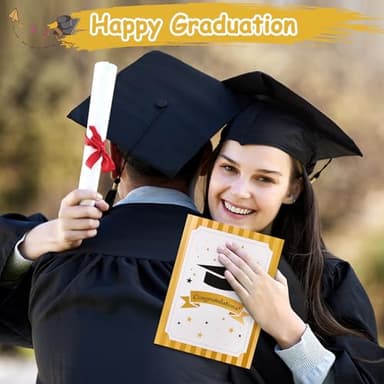 VIVIKEN Graduation Cards, Pop Up Congrats Grad 2025 Greeting Card with Lights & Music, Congratulations Graduation Gifts for 2025 High School College University Graduates - Image 6