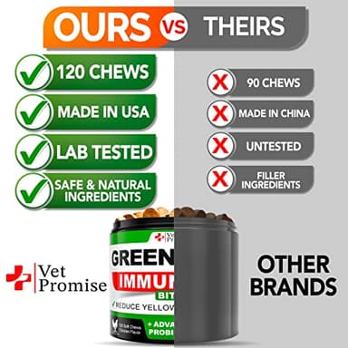 Grass Burn Spot Chews - Dog Urine Neutralizer for Lawn - 120 Grass Green Treats, Rocks - Pee Grass Spot Saver Caused by Dog Urine - Probiotics - Digestive Enzymes - Made in USA - Image 5